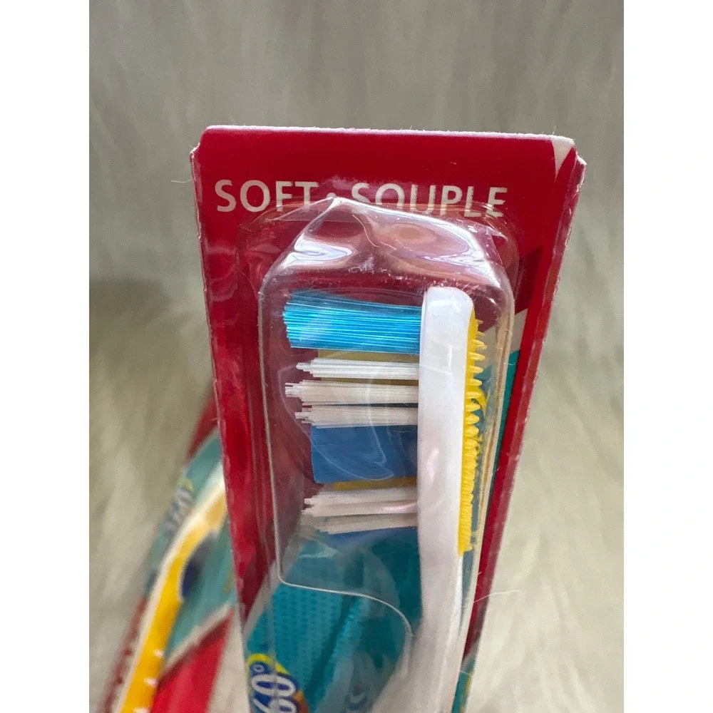Colgate 360‎ Whole Mouth Clean Toothbrush Soft Bristles 2-Pack New Sealed